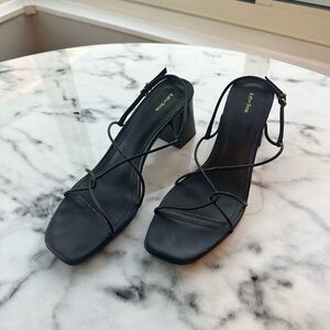 And Other Stories Black Strappy Heels